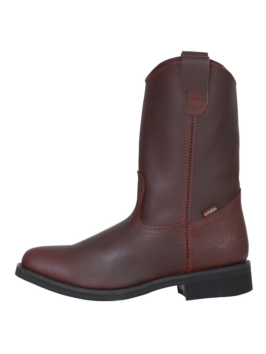 Establo Men's Work Boot - Leather Grasso - Shedron 316