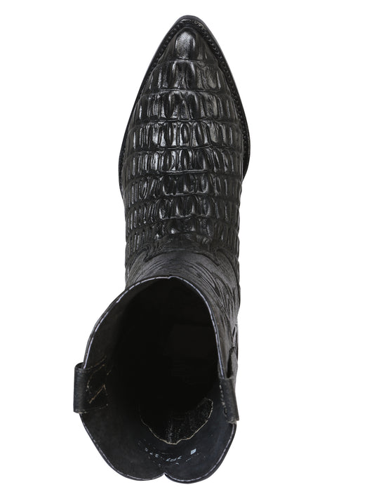 Cowboy boot El Senor de los Cielos - Caiman - Black 40842