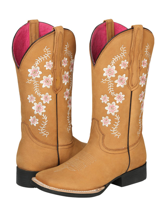 Cowboy Boot - El Geneal Rodeo - Woman Nobuck - Peach 44644