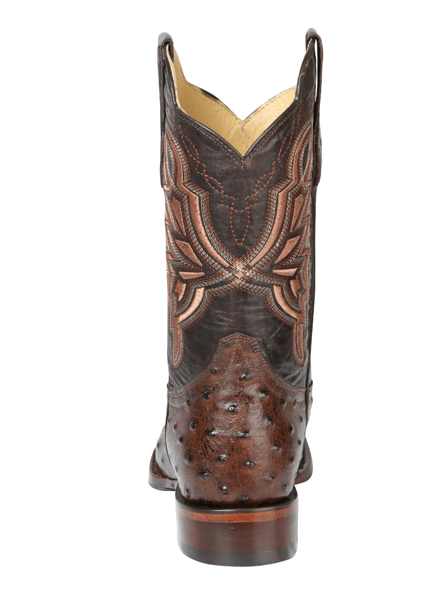 El General Rodeo Boot- Imit Avestruz - Brown 44665