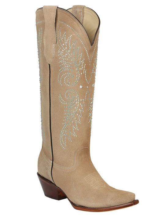 El General Women’s Western Suede Boots - Tuscani 45793