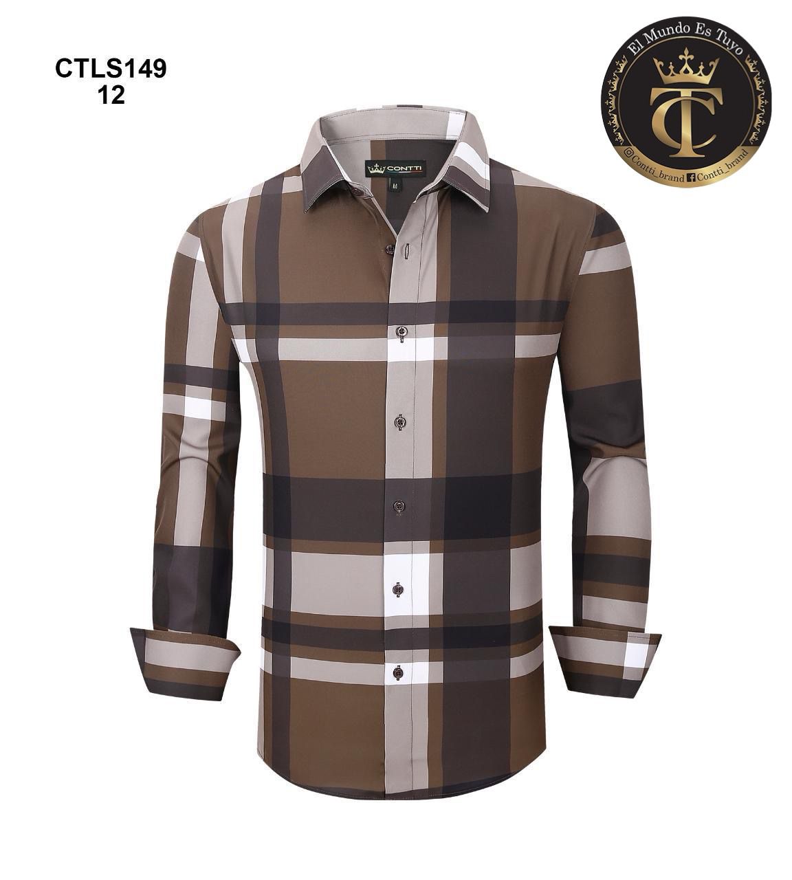 Conti Long-Sleeve Checkered Shirt