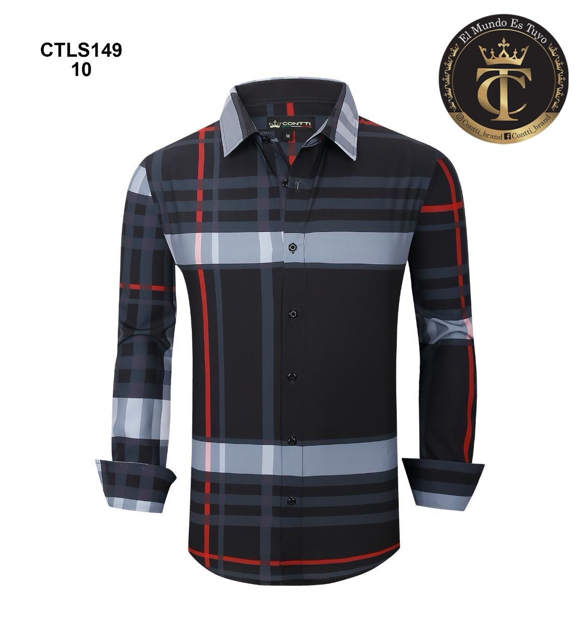 Conti Long-Sleeve Checkered Shirt