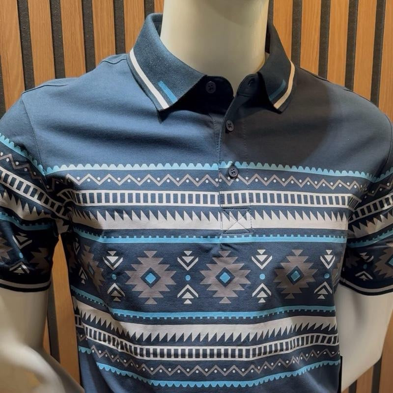 Men's Aztec Polo Shirt