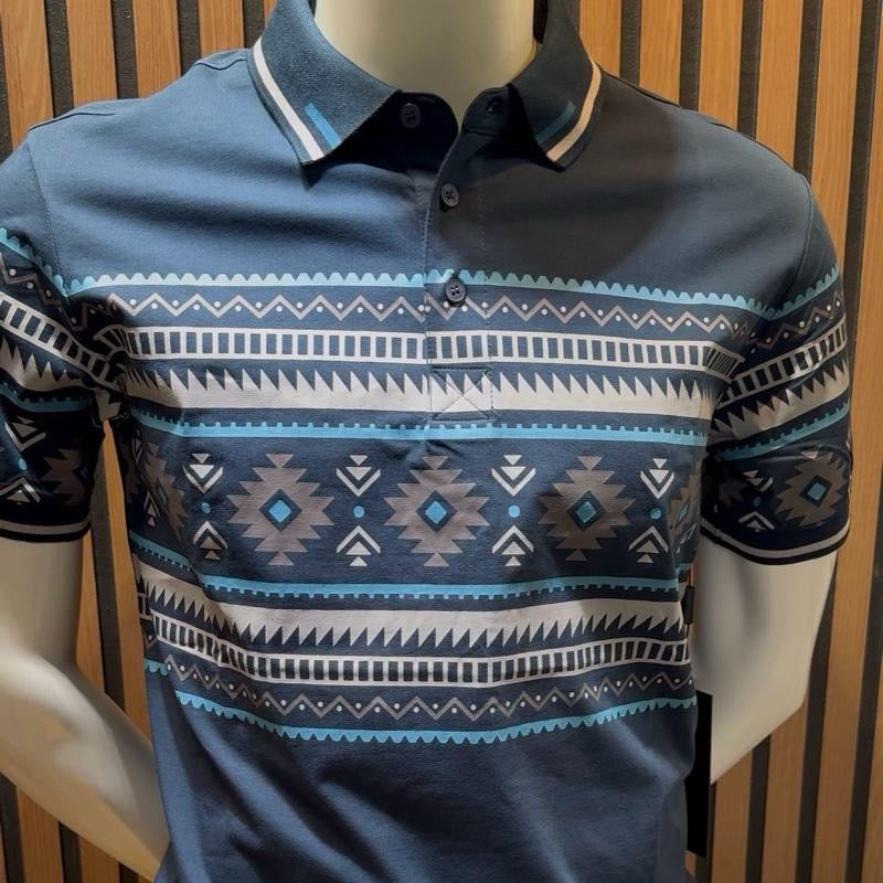 Men's Aztec Polo Shirt