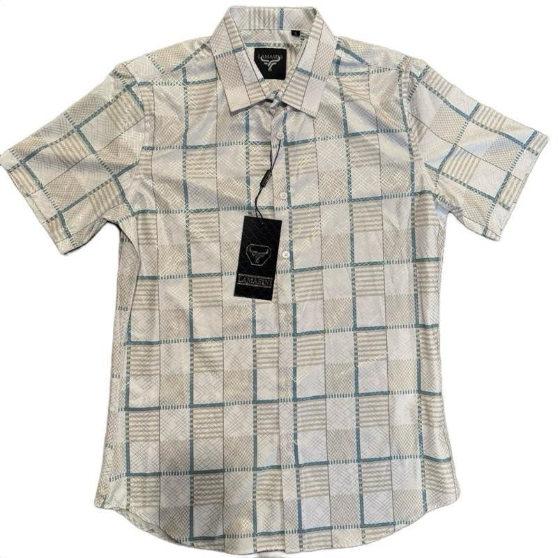 Men's Western Short- Sleeve Button- Up