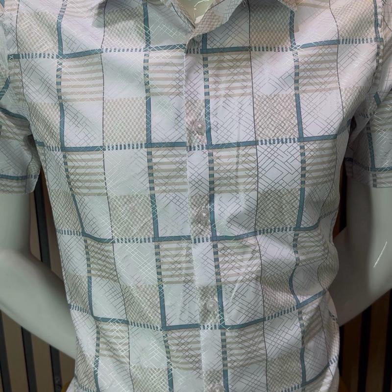 Men's Western Short- Sleeve Button- Up