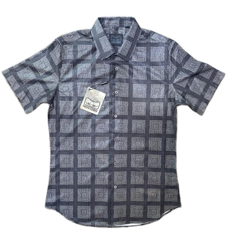 Men's Western Short- Sleeve Button- Up