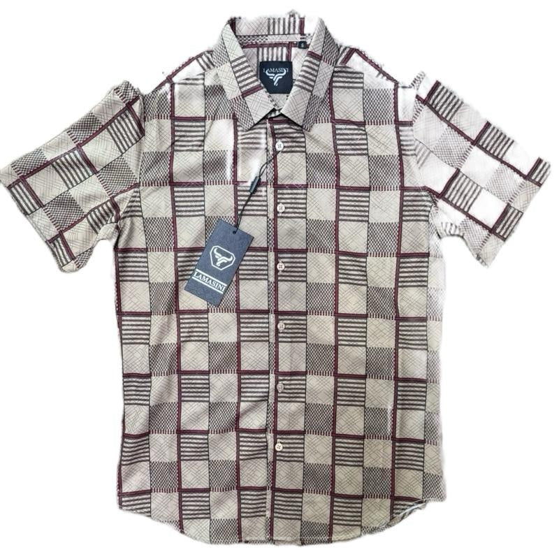 Men's Western Short- Sleeve Button- Up