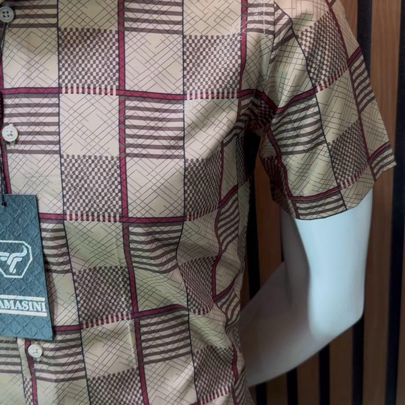 Men's Western Short- Sleeve Button- Up