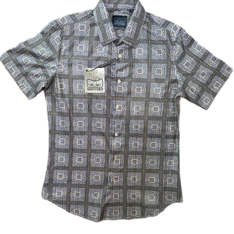 Men's Western Short- Sleeve Button- Up
