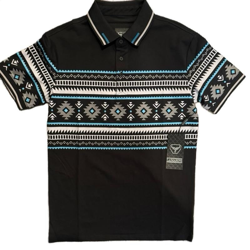 Men's Aztec Polo Shirt