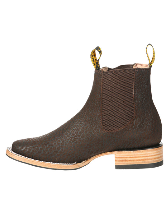 El General Men’s Ankle Boots - Bull Neck Leather Moka 45341