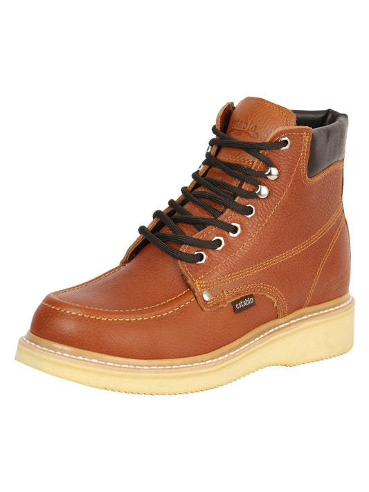 Establo Men’s Work Boot - Grizzly Honey Lace-Up 45428