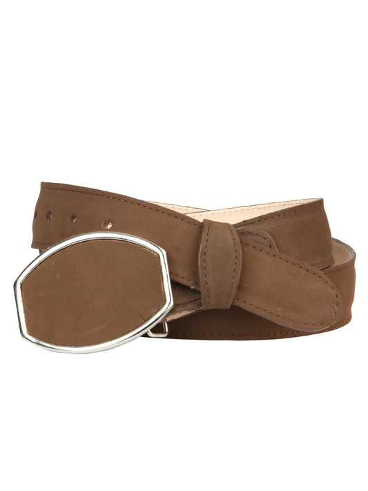 Men’s Western Belt El General Nubuck - Camel 45576
