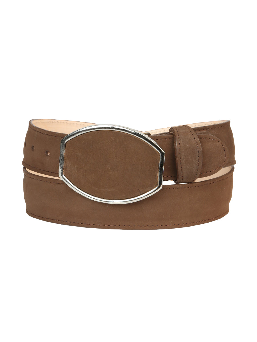 Men’s Western Belt El General Nubuck - Camel 45576