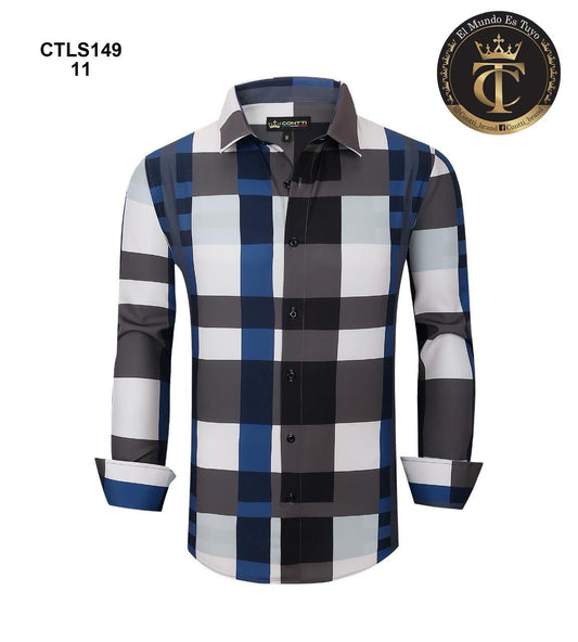 Conti Long-Sleeve Checkered Shirt