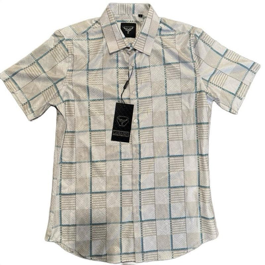 Men's Western Short- Sleeve Button- Up